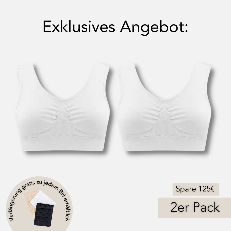 Kurvea® 2er Pack - Everyday Bügelfreier Shapewear BH